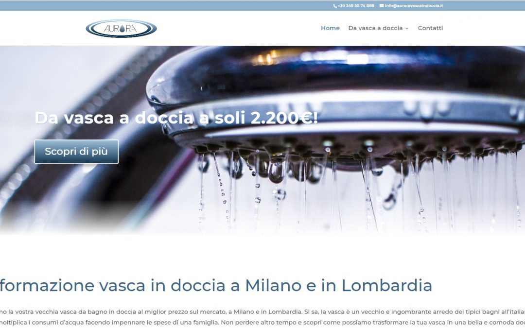 Aurora vasca in doccia